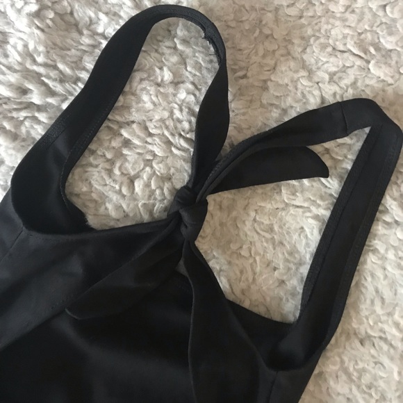 🚨SOLD🚨NWOT Black Free People Tie Bodysuit - Picture 4 of 4